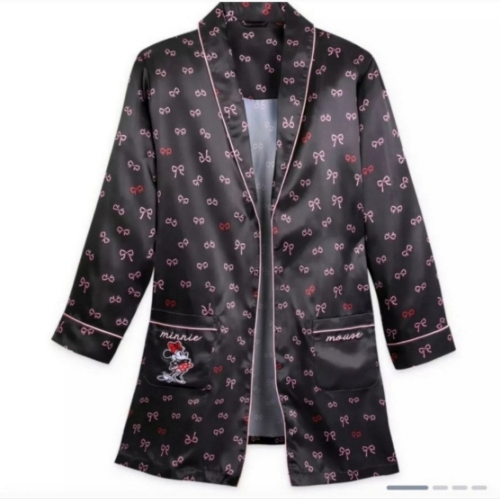 Disney Minnie Mouse bows Satin open front robe